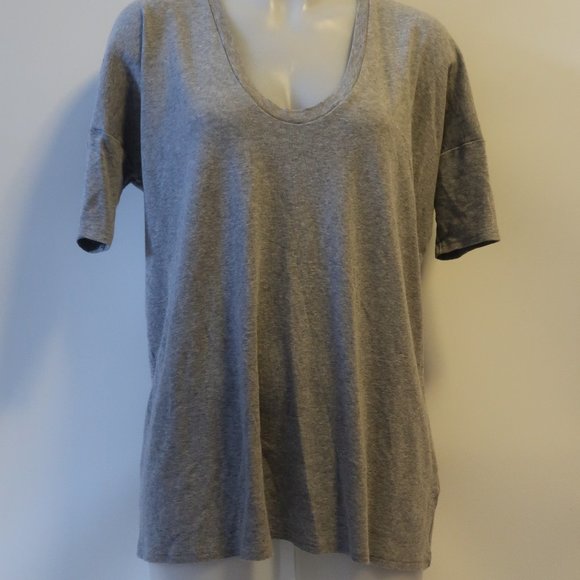 SCOOP NYC GREY SHORT SLEEVE T-SHIRT TOP S * - Picture 3 of 7